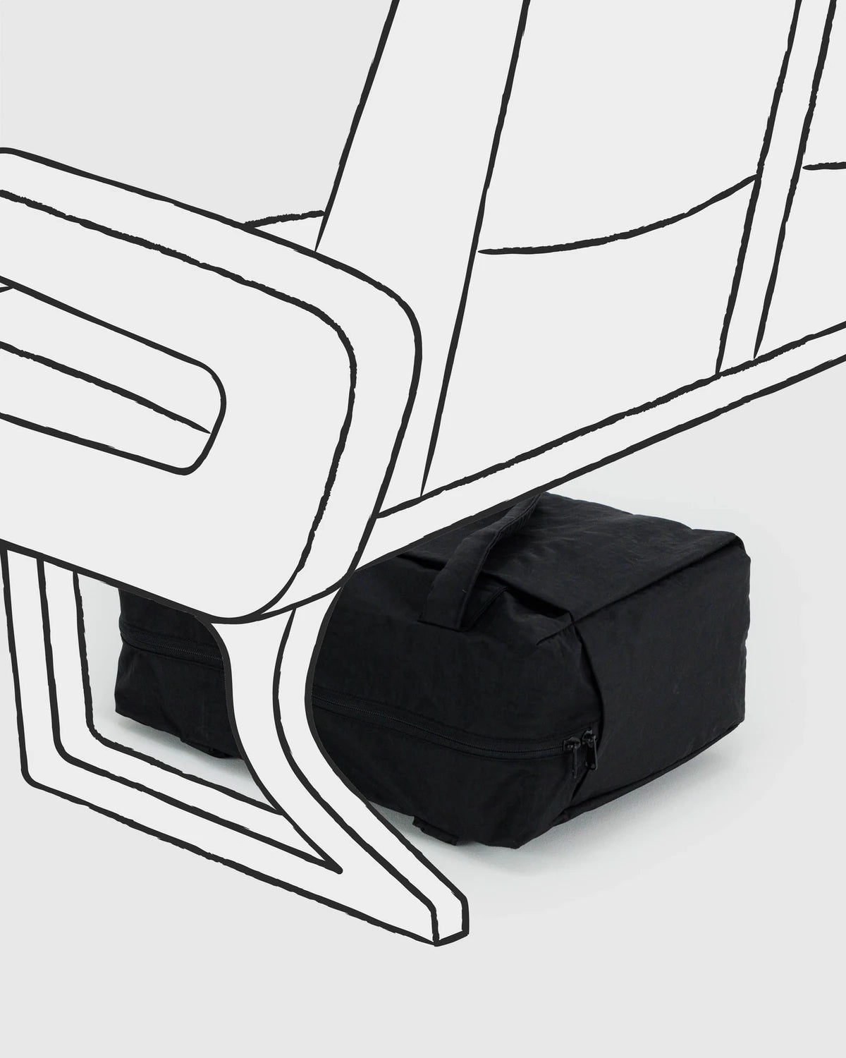 Baggu Small Cloud Carry - On - viikonloppu kassi musta - Lempi Lifestyle
