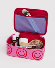 Baggu Small Cosmetic Case meikkilaukku - Azalea Pink Happy - Lempi Lifestyle