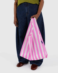 Baggu standard, kestokassi pinkki raita - Lempi Lifestyle