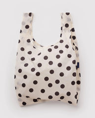 Baggu Standard - Valkoinen Polka dot pallokuosi ostoskassi - Lempi Lifestyle
