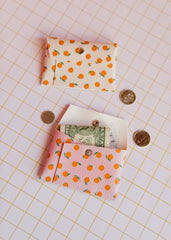 Naranjas Pink card wallet, orange