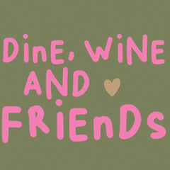 Servetti - Lautasliina Wine, Dine, Friends 33x33 cm