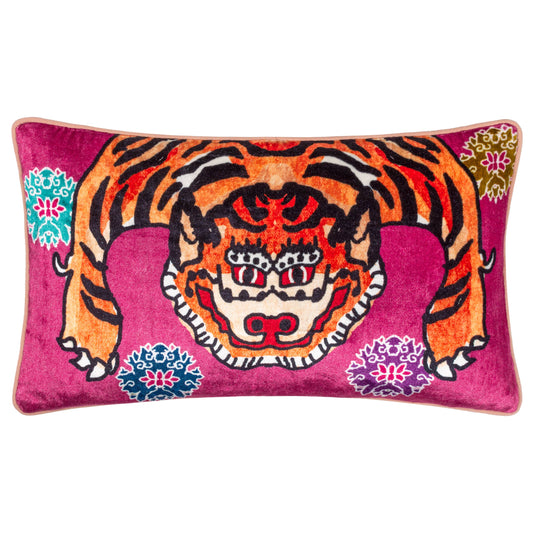 Tiger pillow, pink