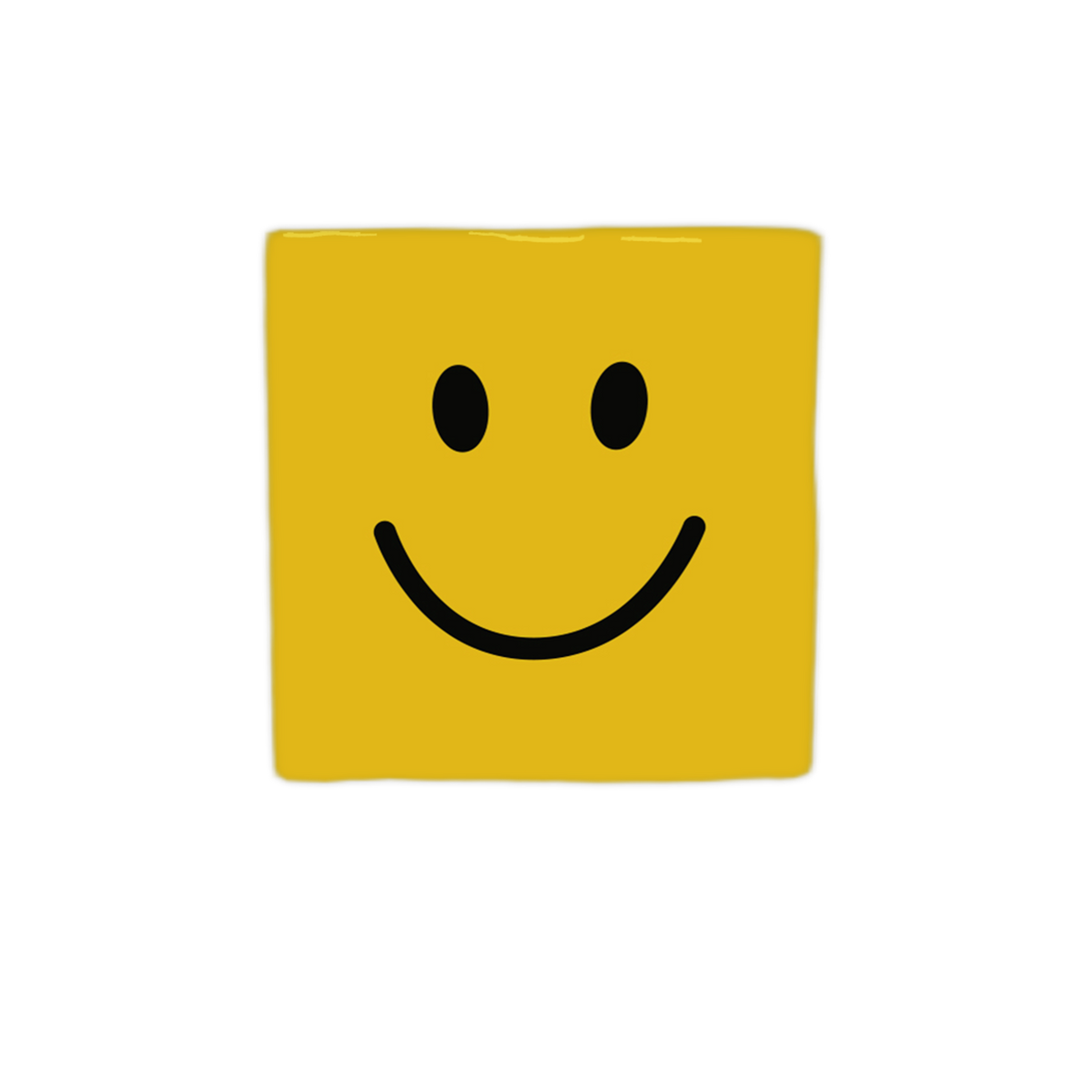 Keraamiset koristelaatat - smiley keltainen