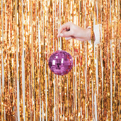 Disco ball pink 10 cm