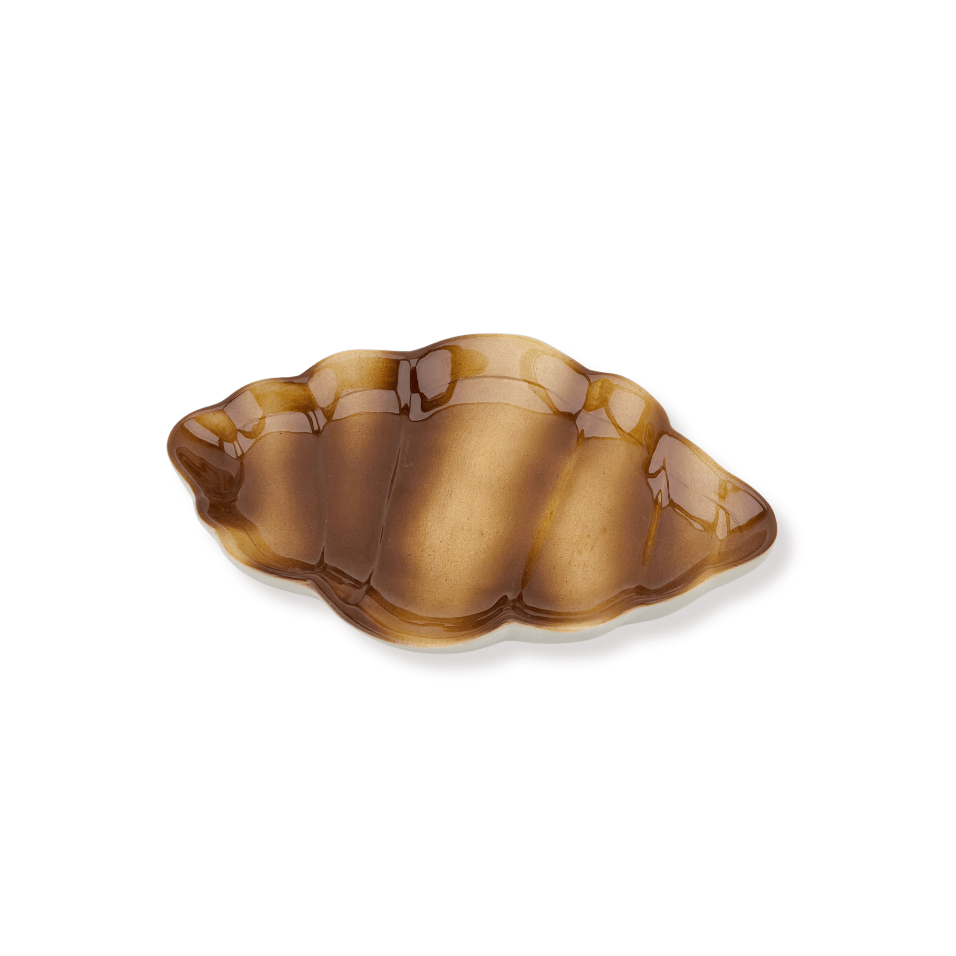 Croissant-tarjoilulautanen – Pariisilaistyylinen keraaminen lautanen 20 cm - Lempi Lifestyle
