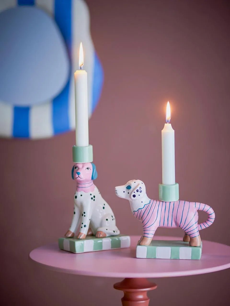 Dalmatialainen koira kynttilänjalat I kaksi erilaista - Lempi Lifestyle