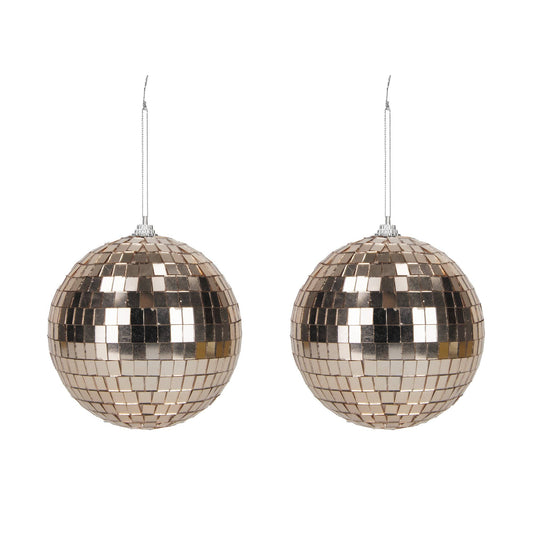 Discopallot 10 cm, 2 kpl paketissa ruusukulta - Lempi Lifestyle