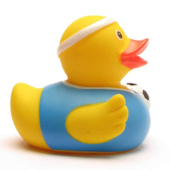 Rubber Duck Footballer (blue jersey) - rubber duck