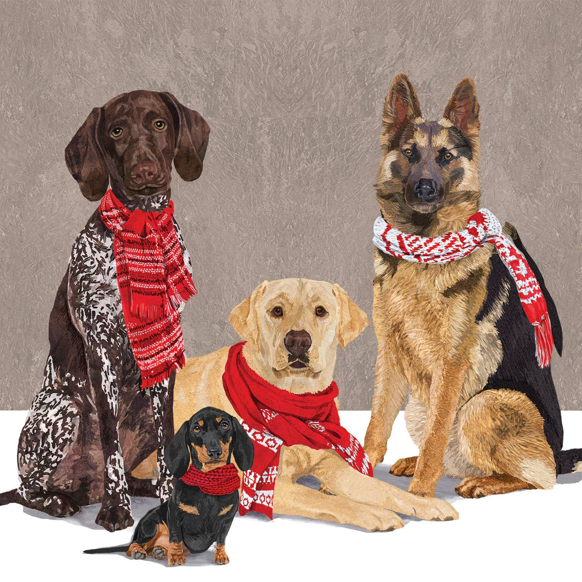 Servetti - Lautasliina Schal Hunde Serviette 25x25