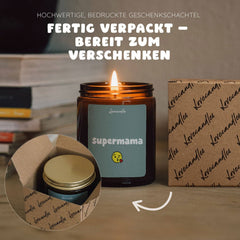 Tuoksukynttilä lasipurkissa - Supermama, vanilija