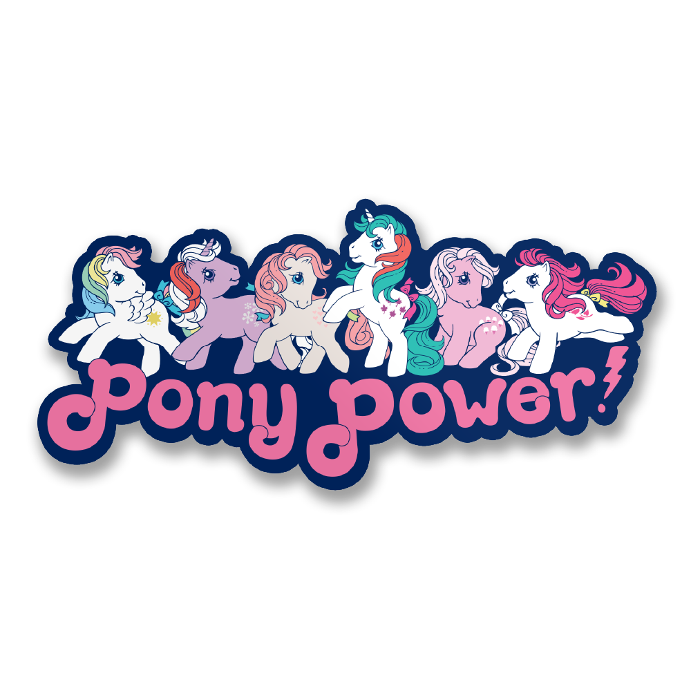 Vinyylitarra - Pony Power Sticker