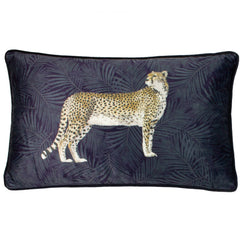 Samettityyny Cheetah Forest laivastonsininen 30 x 50 cm - Lempi Lifestyle