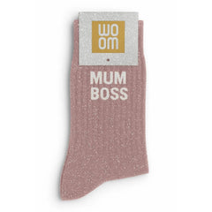 Glittersukat Mum Boss - ruusukultaiset kimallesukat - Lempi Lifestyle