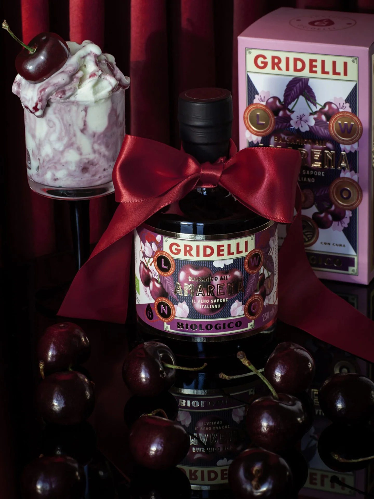 Gridelli Amarena - kirsikka - balsamico 250 ml - Lempi Lifestyle