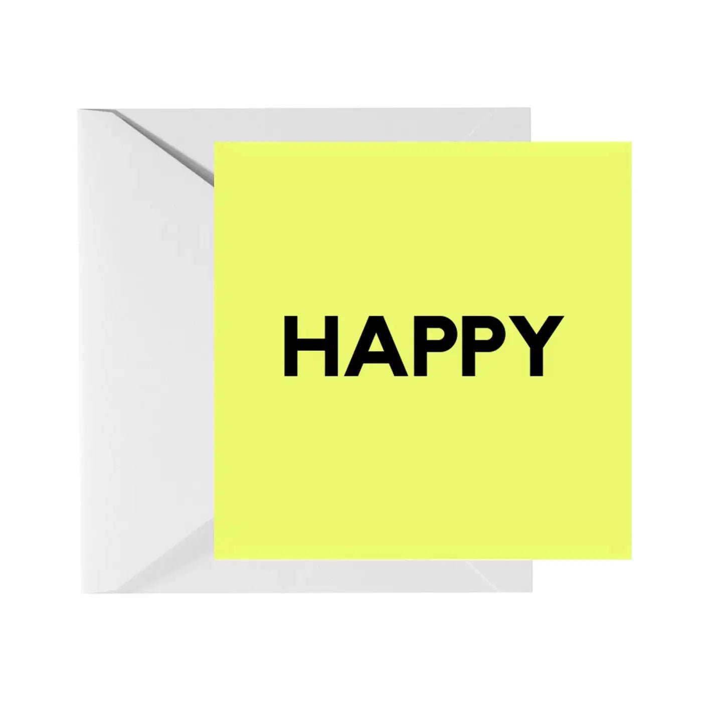 Happy - Avattava Postikortti Kirjekuorella - Lempi Lifestyle