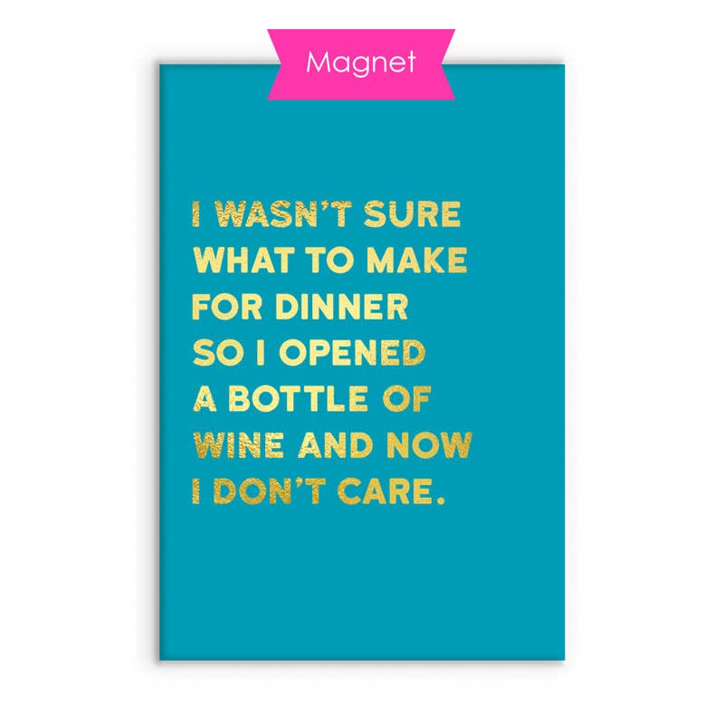 Hauska jääkaappimagneetti - Dinner and wine - Lempi Lifestyle