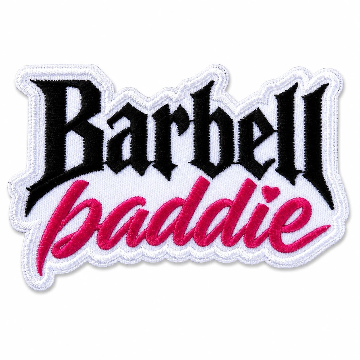Hauska reppumerkki / Morale Patch treenireppuun ja kasseihin- Barbell baddie - Lempi Lifestyle