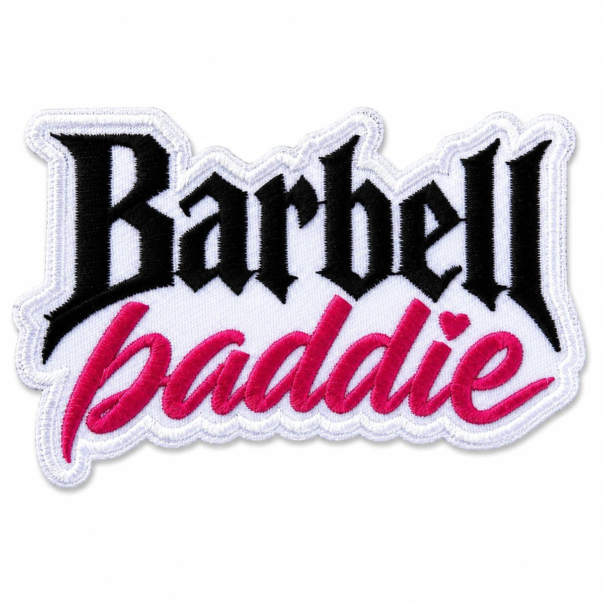 Hauska reppumerkki / Morale Patch treenireppuun ja kasseihin- Barbell baddie - Lempi Lifestyle
