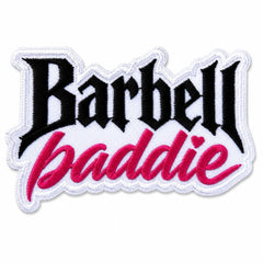 Hauska reppumerkki / Morale Patch treenireppuun ja kasseihin- Barbell baddie - Lempi Lifestyle