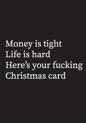 HERE'S YOUR F''''' XMAS CARD - kortti - Lempi Lifestyle