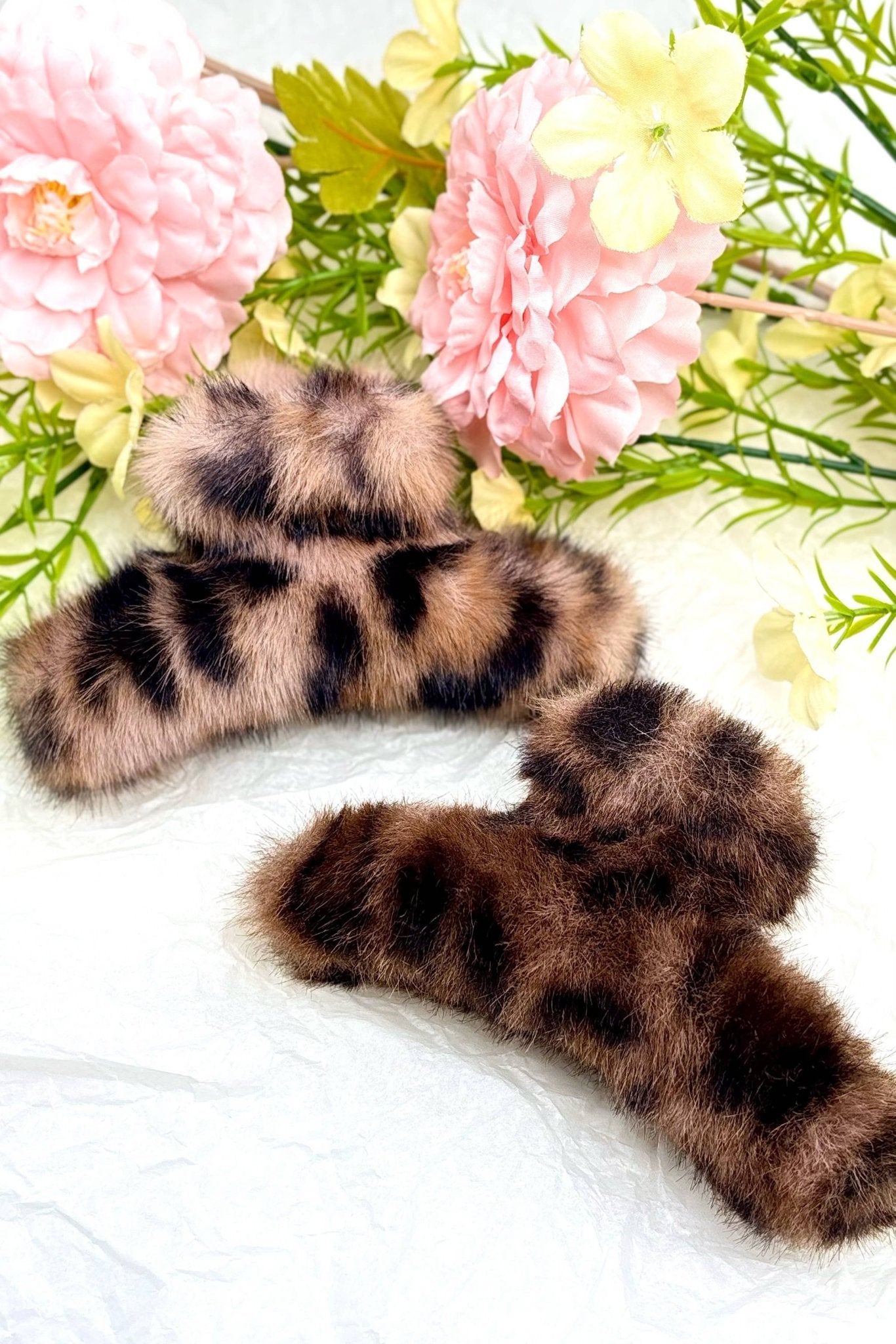 Hiusklipsi leopardikuosia - tekoturkis - Lempi Lifestyle