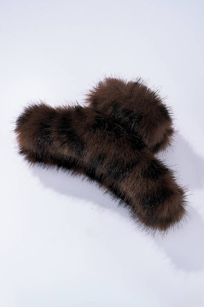 Hiusklipsi leopardikuosia - tekoturkis - Lempi Lifestyle