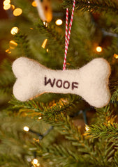 Huovutettu joulukoriste koiranluu Woof - Lempi Lifestyle