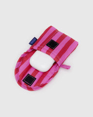 Baggu kuulokekotelo, pinkki raita