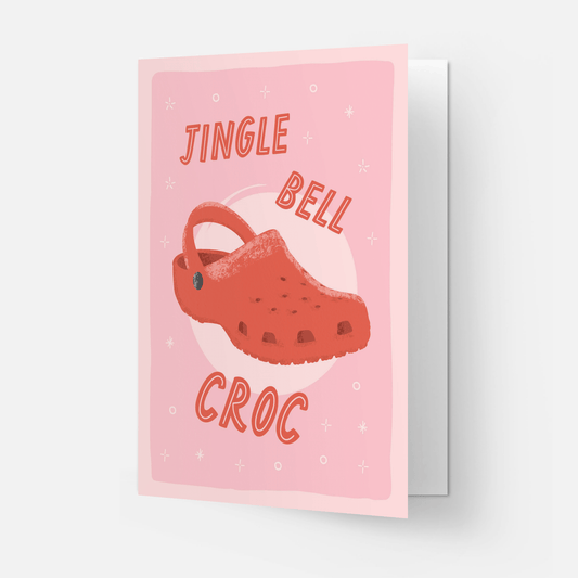 Jingle bell croc postikortti ja kirjekuori - Lempi Lifestyle