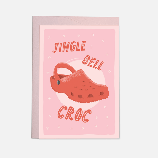 Jingle bell croc postikortti ja kirjekuori - Lempi Lifestyle