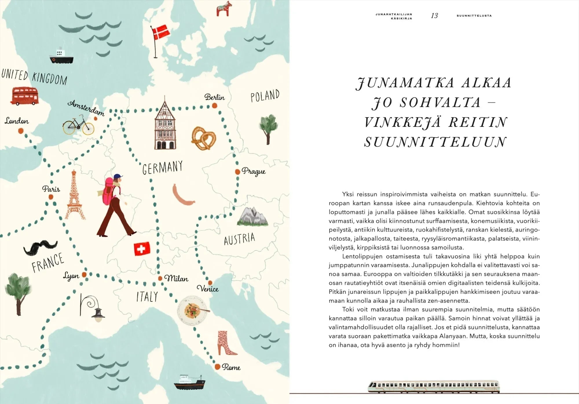 Junamatkailijan käsikirja – 100 vinkkiä reissusta haaveilevalle - Lempi Lifestyle
