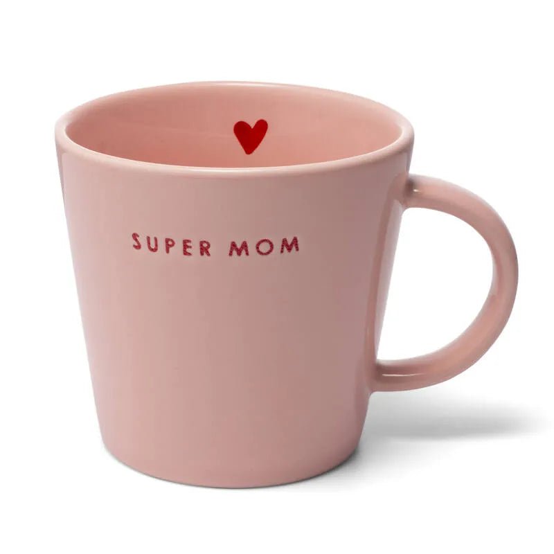 Kahvikuppi Super mom I Vaaleanpunainen 350ml - Lempi Lifestyle