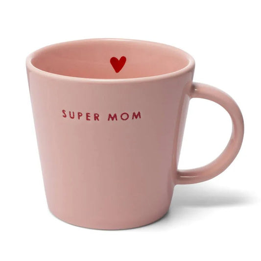 Kahvikuppi Super mom I Vaaleanpunainen 350ml - Lempi Lifestyle
