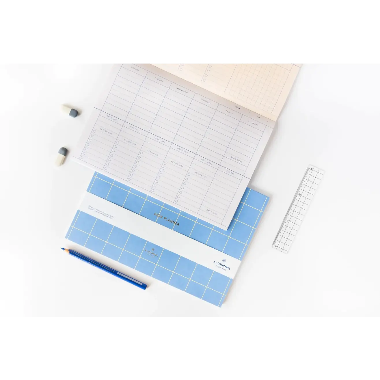 Kalenteri deskplanner- laventelinsininen - Kirjat,