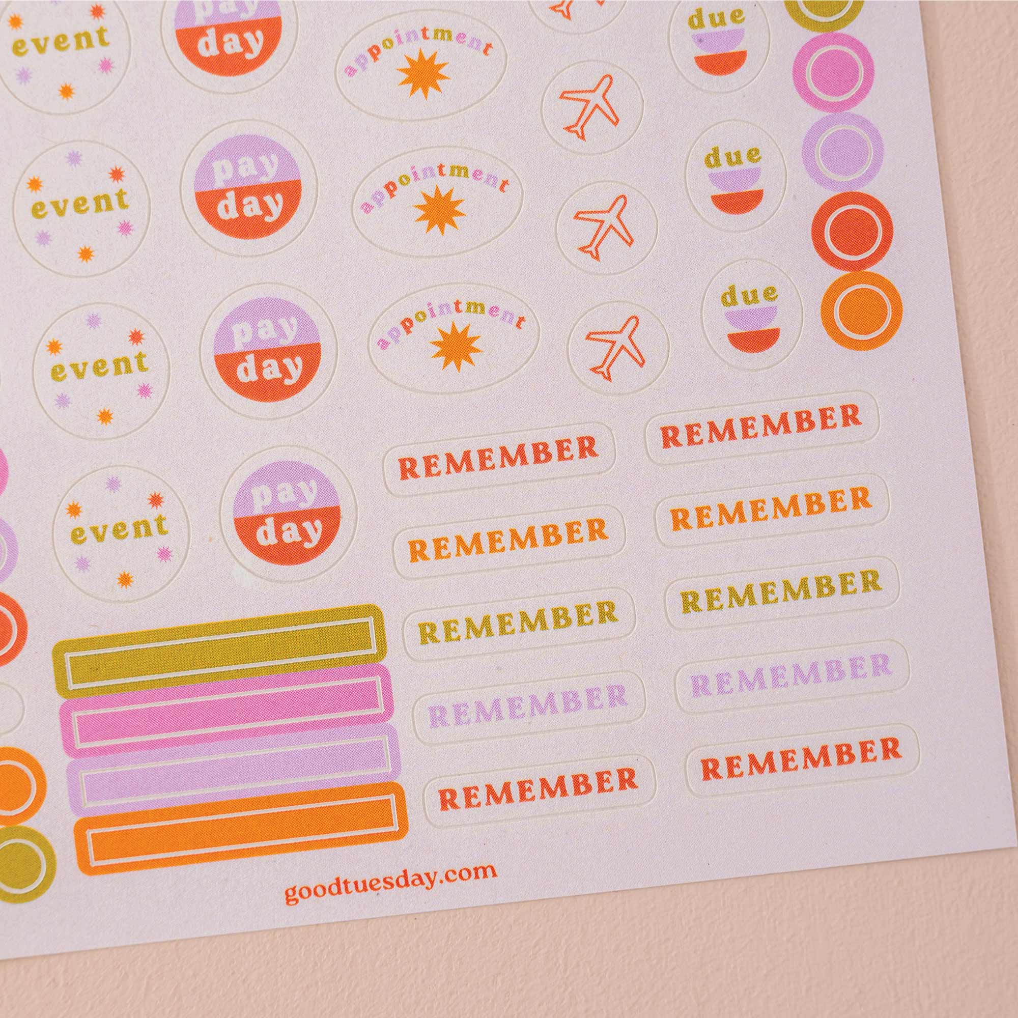 Kalenteri- ja suunnittelutarrat - iloa ja järjestystä arkeen - Lempi Lifestyle