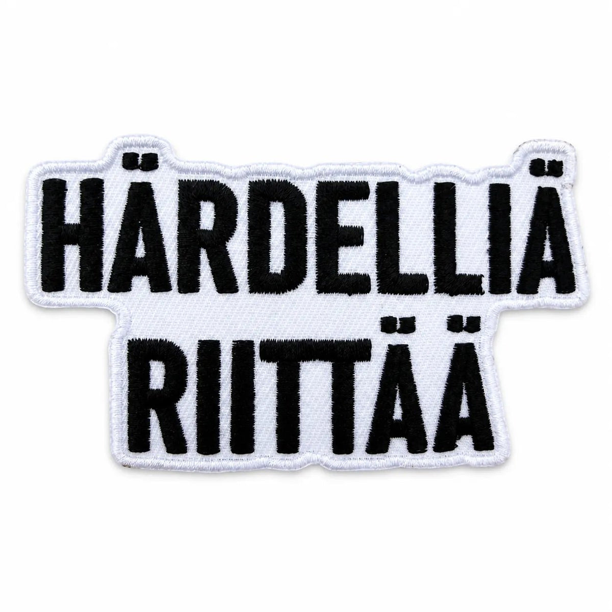 Kangasmerkki - Härdeliia riittää haalarimerkki - Lempi Lifestyle