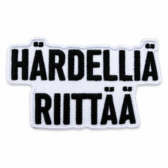 Kangasmerkki - Härdeliia riittää haalarimerkki - Lempi Lifestyle