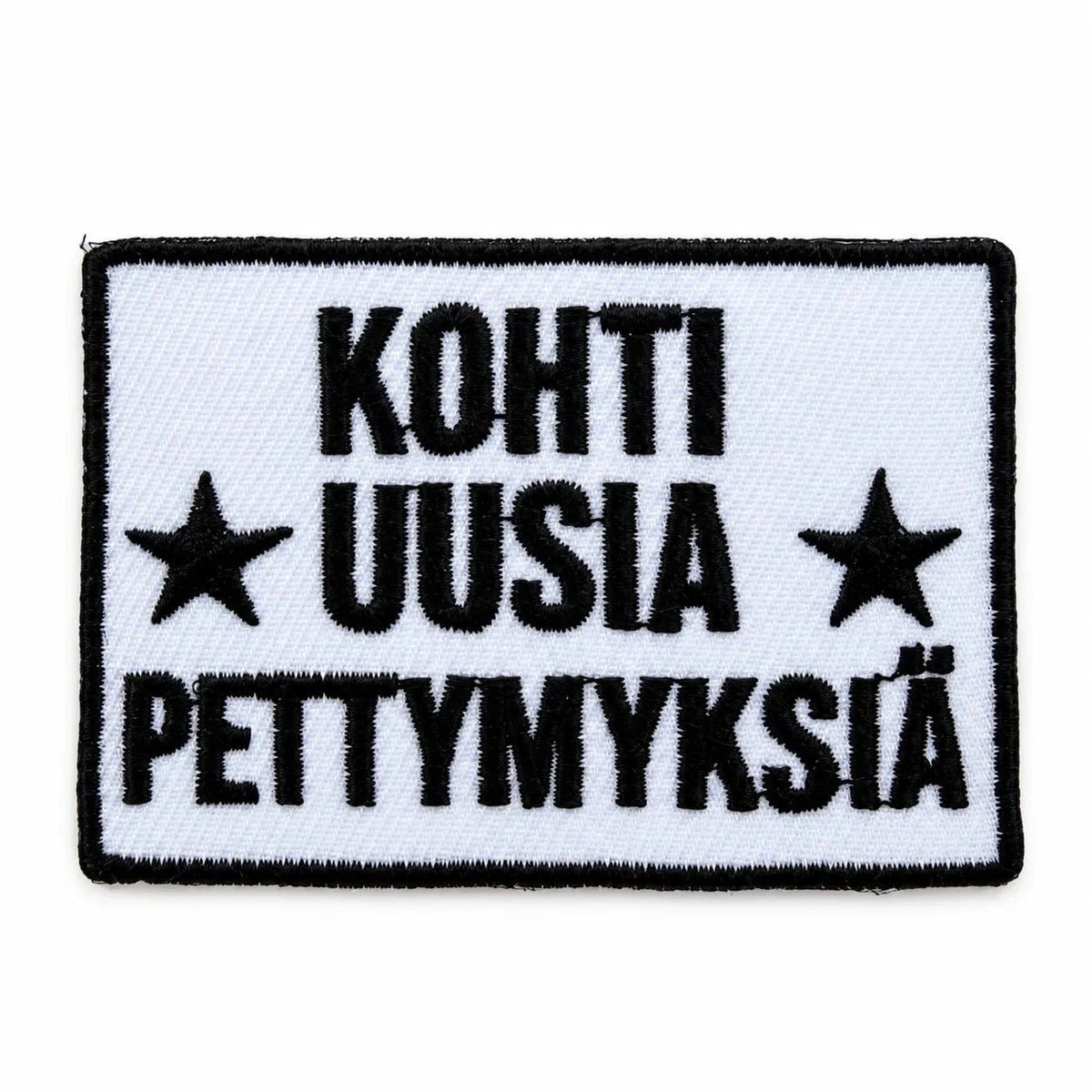 Kangasmerkki - Kohti uusia pettymyksiä haalarimerkki - Lempi Lifestyle