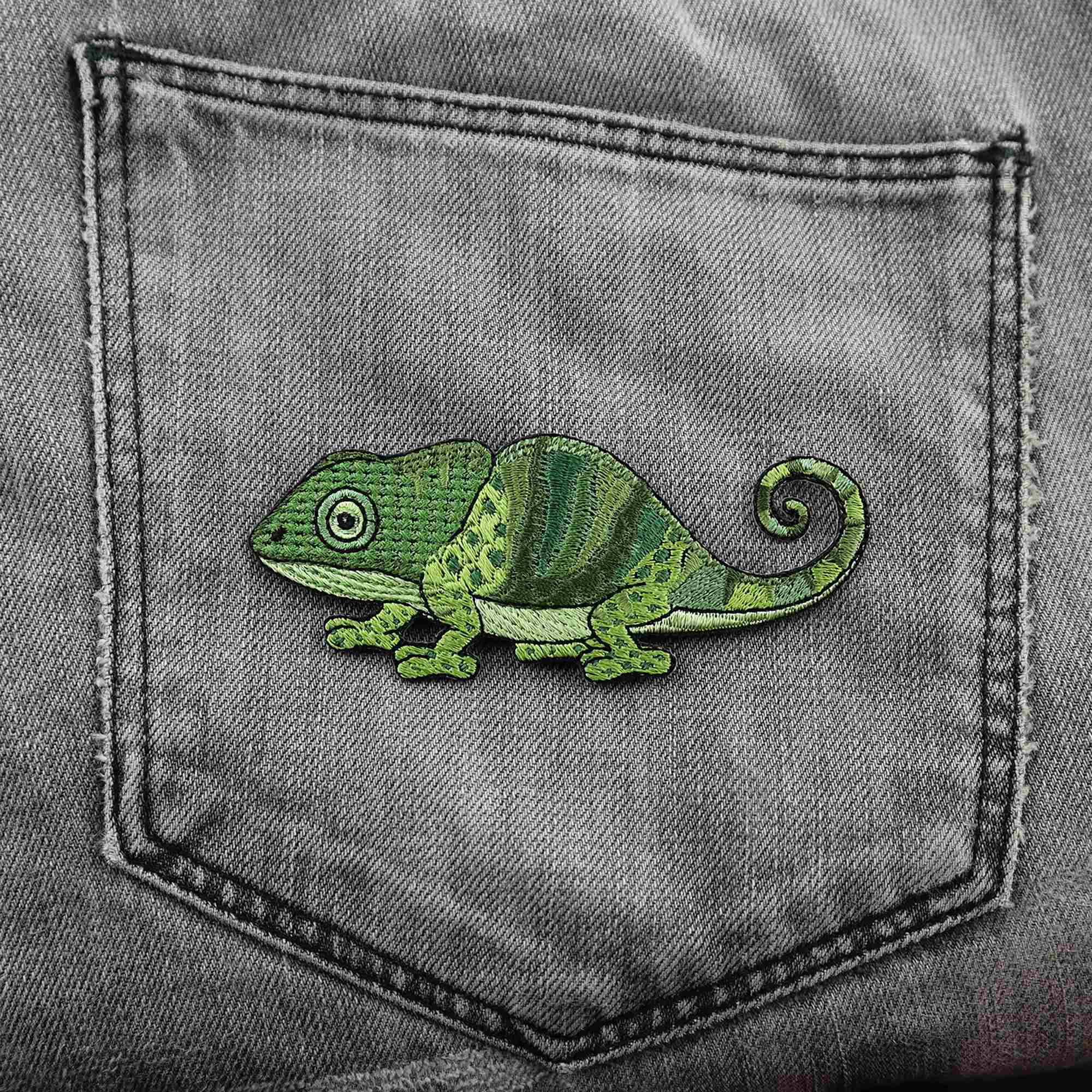 Kangasmerkki silitettävä I kameleontti eri värejä - Lempi Lifestyle