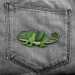Kangasmerkki silitettävä I kameleontti eri värejä - Lempi Lifestyle