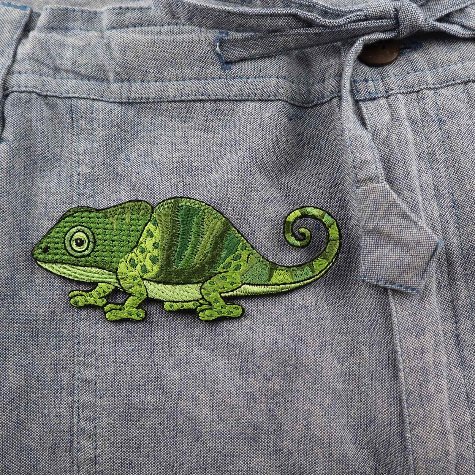 Kangasmerkki silitettävä I kameleontti eri värejä - Lempi Lifestyle