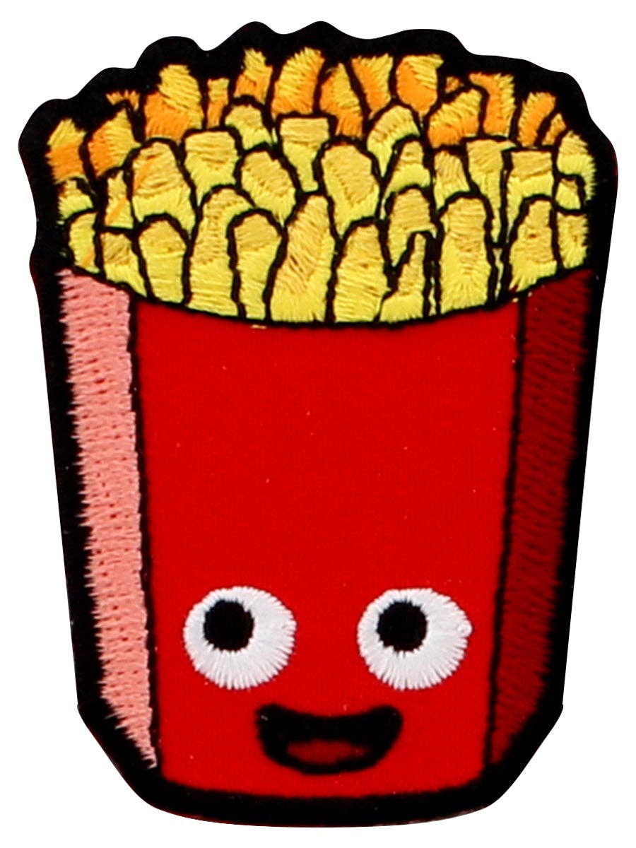Kangasmerkki silitettävä I Ranskalaiset Happy Fries haalarimerkki - Lempi Lifestyle