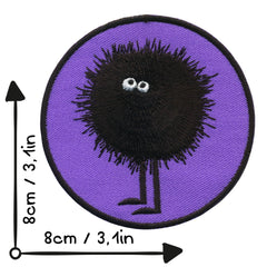 Kangasmerkki silitettävä I violetti mörkö - Lempi Lifestyle