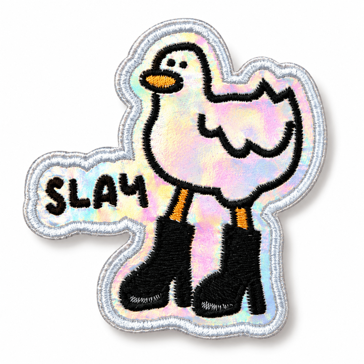 Kangasmerkki Slay – Hologrammi haalarimerkki - Lempi Lifestyle