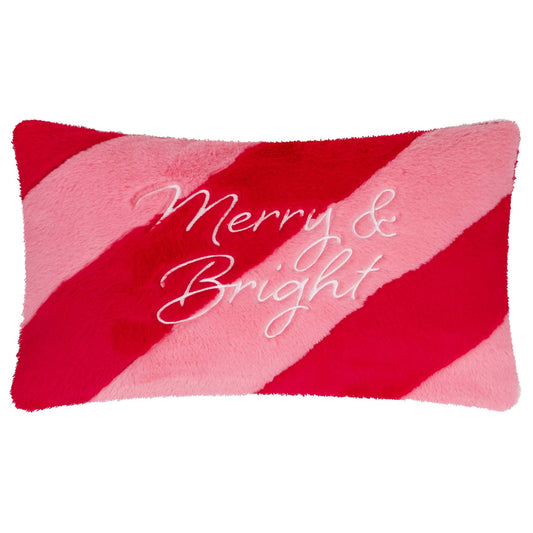 Karvatyyny Merry & Bright - punainen ja pinkki 30 x 50 cm - Lempi Lifestyle