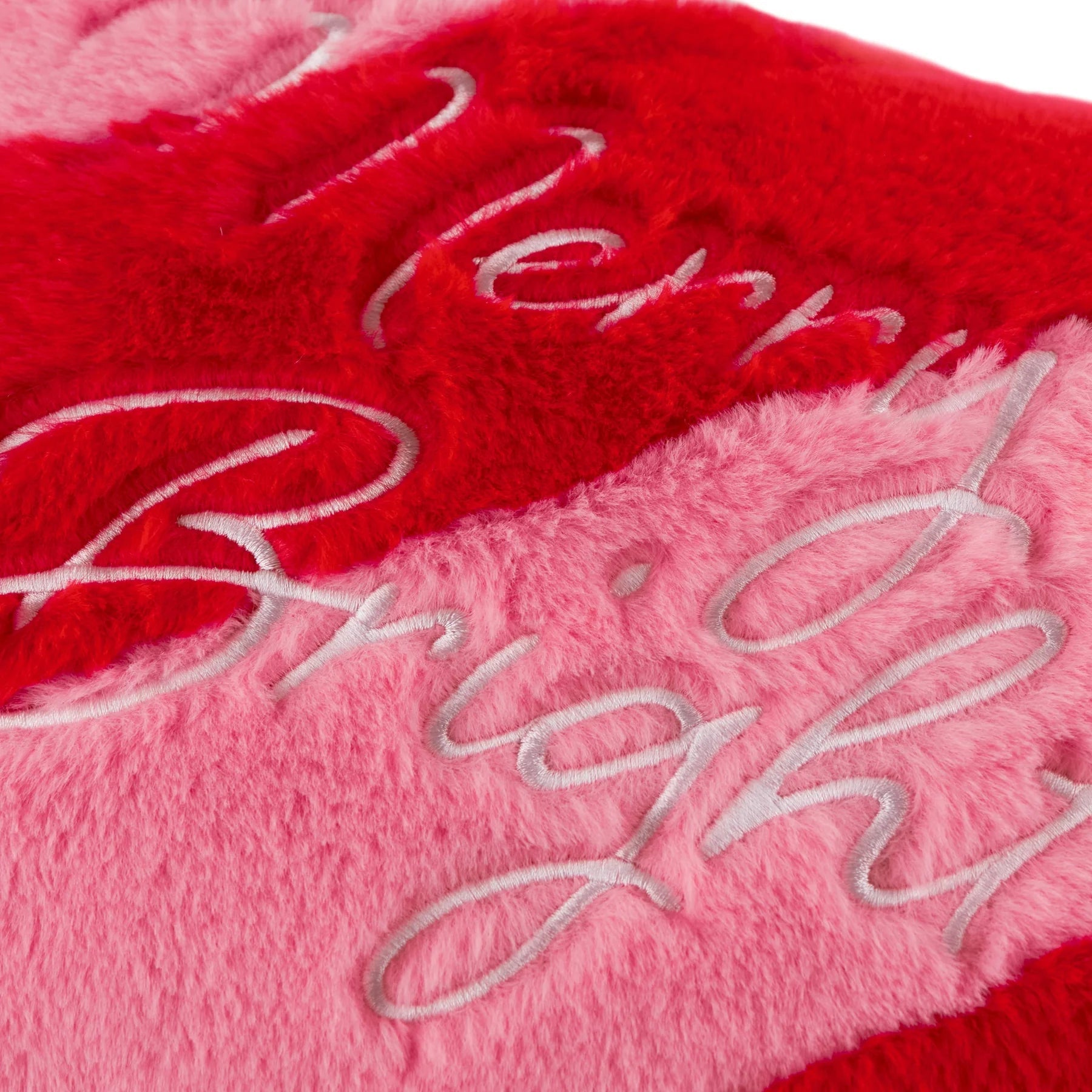 Karvatyyny Merry & Bright - punainen ja pinkki 30 x 50 cm - Lempi Lifestyle