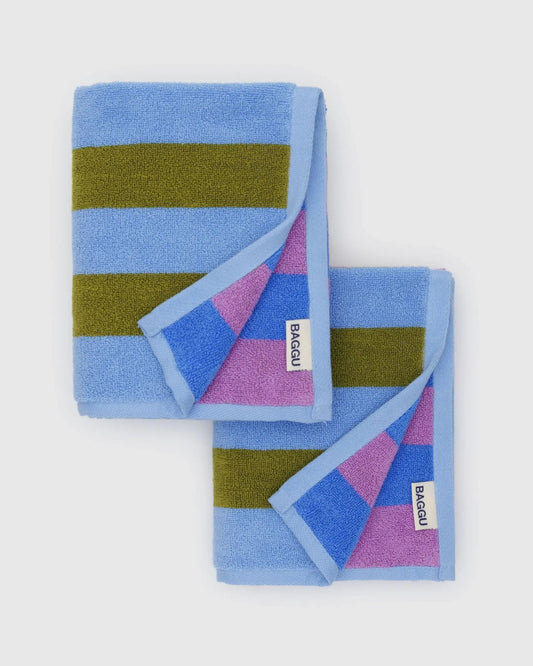 Käsipyyhesetti 2 kpl Baggu Capana stripe mix - Lempi Lifestyle