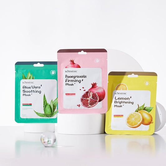 Kasvonaamiot I granaattiomena, aloe vera ja sitruuna - Lempi Lifestyle