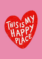 Keittiöpyyhe This is my happy place - värikäs käsipyyhe - Lempi Lifestyle